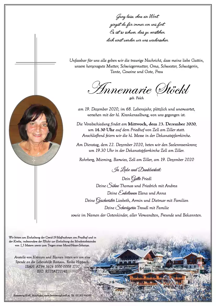 Parte von Annemarie Stöckl